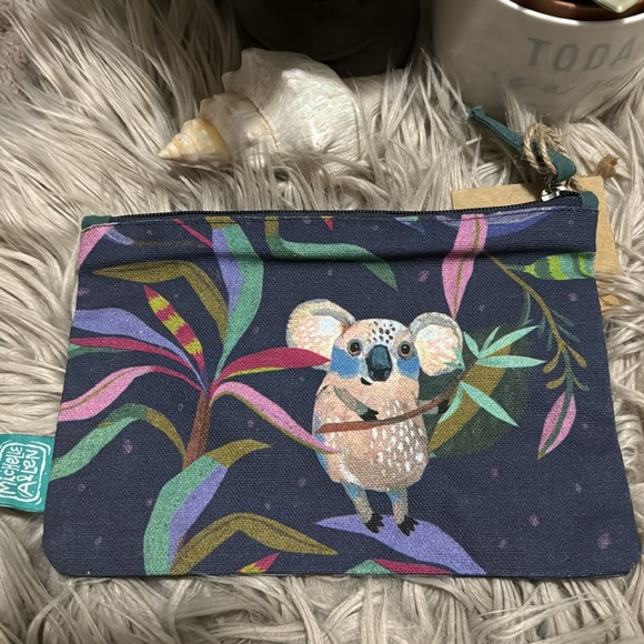 NWT-Allen Designs Koala Pouch-8x6-ZipTop - Picture 3 of 12